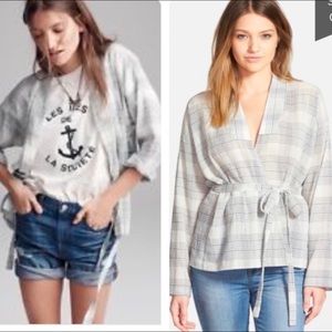 Madewell Waist Tie Wrap Shirt